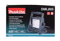 dml805 Makita Rechargeable LED Work Light, 750 lumens, Type G - British Plug, 18 V