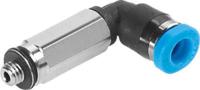 qsmll-m5-3 Festo Elbow Threaded Adaptor, M5 Male to Push In 3 mm, Threaded-to-Tube Connection Style, 130838