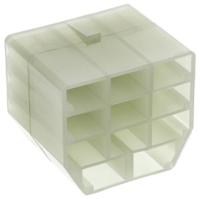 151325-1 TE Connectivity, AMP FASTIN-FASTON 11 Way Nylon Crimp Terminal Housing, 6.35mm Tab Size, Natural
