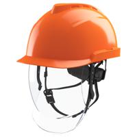 gvf6a-c0a0000-970 MSA Safety Orange Safety Helmet with Chin Strap