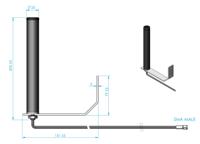oscar1a10mfmefss31 Siretta OSCAR1A/10M/FMEF/S/S/31 Puck Multiband Antenna with FME Connector, 5G, 5G (LTE), 4G, 4G (LTE Cat-M), 4G (LTE),