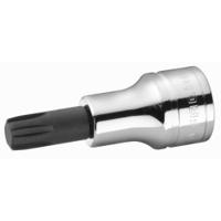 d34b10 Facom 1/2 in Drive Bit Socket, Spline Bit, 10mm, 60 mm Overall Length