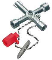 00-11-03-s1 Knipex Diecast Zinc 3-way Control Cabinet Key