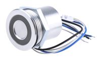 12413189 Schurter Illuminated Piezo Switch, SPST, IP69K, Through Hole, 100 mA @ 60 V, -40 → +85°C
