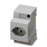 0804105 Phoenix Contact Swiss Mains Sockets, 16A, DIN Rail, 250 V