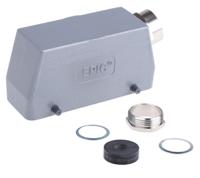 1011300012954500 EPIC H-B Heavy Duty Power Connector Hood, 108 Contacts, PG21 Thread, Side Entry
