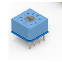 428517310910 Wurth Elektronik 4285173109, 10 Position, BCD Rotary Switch, 150mA, Solder