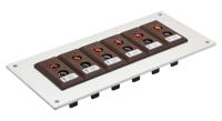 106-668 RS PRO Standard Size Thermocouple Connector Panel for Use with Thermocouple T, RoHS Standard