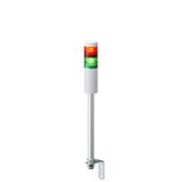 lr5-202lenw-rg Patlite LR5 Series Green, Red Signal Tower, 2 Lights, 24 V dc, Pole Mount