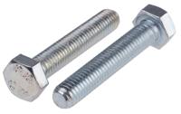 917-2876 RS PRO Bright Zinc Plated Steel, Hex Bolt, M8 x 45mm