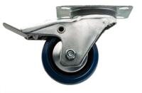 12757210 Guitel Hervieu Braked Swivel Castor Wheel, 80kg Capacity, 80mm Wheel