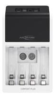 1001-0094-44-02520 Ansmann  Battery Charger For NiMH 9V, AA, AAA 4 Cell with UK plug, Batteries Included