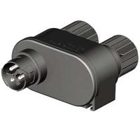4603012531 Wieland RST Mini Series Distribution Block, 3-Pole, 1 (Input), 2 (Output)-Way, Screw Mount, 16A, IP66, IP68, IP69