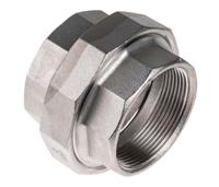499-3704 RS PRO Stainless Steel Pipe Fitting, Straight Decagon Union, Female G 2in x Female G 2in