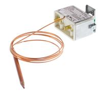 6020210005-028-000-25-1000-40-10-00-00-000-00-6 Jumo Capillary Thermostat, +200°C Max, SPST, Automatic Reset, Panel Mount