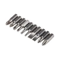 0-68-010 Stanley Phillips, Pozidriv, Slotted, Square Ratchet Screwdriver & Bit Set, 250 mm length