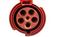 3425 MENNEKES, PowerTOP Plus IP67 Red Cable Mount 3P + N + E Industrial Power Socket, Rated At 63A, 400 V