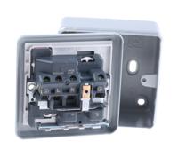 k2477alm MK Electric Black 1 Gang Plug Socket, 13A, Type G - British