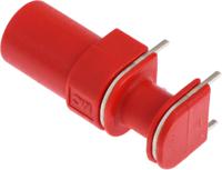 669040-22 Staubli Red Female Banana Socket, 4 mm Connector, Solder Termination, 24A, 1000V, Gold Plating