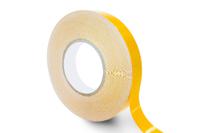 223-1083 RS PRO F30 Yellow Double Sided Polyester Tape, 0.245mm Thick, PVC Backing, 19mm x 50m