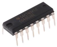 cd4053be Texas Instruments CD4053BE Multiplexer/Demultiplexer Triple 2:1 12 V, 15 V, 18 V, 5 V, 9 V, 16-Pin PDIP