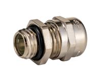 53112610 Lapp SKINTOP Series Silver Nickel Plated Brass Cable Gland, M12 Thread, 3.5mm min., 7mm max., IP68