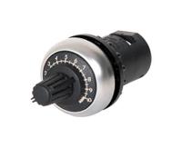 m22s-r10k Eaton M22S Series, Black Push Button, 23mm Cutout