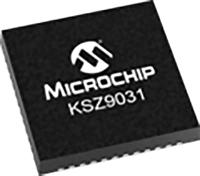 ksz9031rnxcc Microchip , 1-Channel Ethernet Transceiver 48-Pin QFN, KSZ9031RNXCC