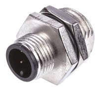 1838893-1 TE Connectivity Circular Connector, 3 Contacts, Panel, M12 Connector, Plug, Male, IP67, M12 Series