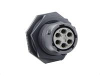 utsx7106s Souriau Sunbank by Eaton Circular Connector, 6 Contacts, Cable, Standard Connector, Socket, Female, IP68, IP69K, UTSX