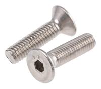 232-8439 RS PRO Stainless Steel Hex Socket Countersunk Screw, ISO 10642, M5 x 20mm