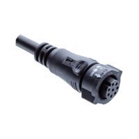 bd-06affm-ql8d01 Amphenol Industrial Female 6 way X Lock B size to Unterminated Free End Sensor Actuator Cable, 1 m