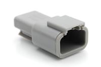 atm04-3p Amphenol Industrial, ATM Automotive Connector Socket Grey Cable Mount 3 Way, Crimp Termination ATM04-3P