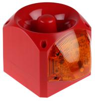 pnc-0028 Klaxon PNC Series Amber Sounder Beacon, 10 → 60 V dc, IP66, Side Mount, 113dB at 1 Metre