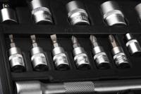 817-9242 RS PRO 46-Piece Metric 1/4 in; 3/8 in Standard Socket/Bit Set with Ratchet