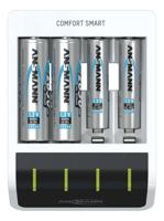 1001-0092 Ansmann Comfort Smart Battery Charger For NiMH AA, AAA 4 Cell 1.2V 400mA