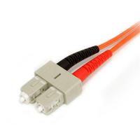fiblcsc1 StarTech.com LC to SC Duplex Multi Mode OM1 Fibre Optic Cable, 62.5/125μm, Orange, 1m