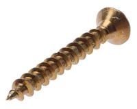 263-1937 RS PRO Pozidriv Countersunk Steel Wood Screw, Yellow Passivated, Zinc Plated, 5mm Thread, 40mm Length