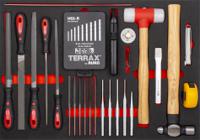 255-5037 RS PRO 7 Drawer Steel Wheeled Tool Chest Tools Included