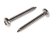 797-6147 RS PRO Plain Stainless Steel Pan Head Self Tapping Screw, N°10 x 1.1/4in Long 32mm Long