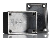 1590hbk Hammond 1590 Series Black Die Cast Aluminium Enclosure, IP54, Flanged, Black Lid, 53 x 38 x 31mm
