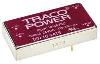 ten-10-2415 TRACOPOWER TEN 10 DC-DC Converter, 24V dc/ 415mA Output, 18 → 36 V dc Input, 10W, Through Hole, +85°C Max Temp