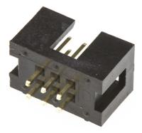 t821106a1s100ceu Amphenol Communications Solutions T821 Series Straight Through Hole PCB Header, 6 Contact(s), 2.54 mm Pitch, 2 Row,