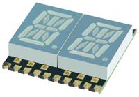 kcpda04-105 KCPDA04-105 Kingbright 2 Digit 14-Segment LED Display, CA Red 36 mcd RH DP 10.2mm