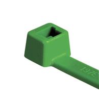 116-08015-t80r-pa66-gn HellermannTyton Cable Tie, Inside Serrated, 210mm x 4.7 mm, Green Polyamide 6.6 (PA66), Pk-100