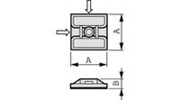 rnd-475-00384 RND Self Adhesive White Cable Tie Mount, 2.4mm Max. Cable Tie Width