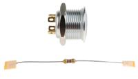 175-8559 RS PRO Illuminated Push Button Switch, Momentary, Panel Mount, 16mm Cutout, SPST, Green, Red LED, 36V dc, IP67
