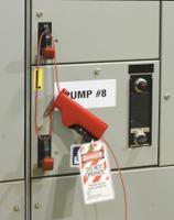 50943 Brady Red 4-Lock ABS, Glass-filled Nylon, Glass-filled Polyurethane Polymer and Glass-filled Nylon Cable Lockout