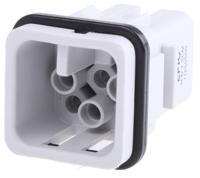 11250500 EPIC Heavy Duty Power Connector Insert, 10A, Male, H-D Series, 7 Contacts