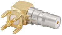 28k201-400n5 Rosenberger, Jack PCB Mount QMA Connector, 50Ω, Solder Termination, Right Angle Body